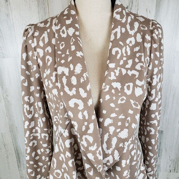 Andree By Unit Peplum Blazer Sz L - Picture 2 of 7